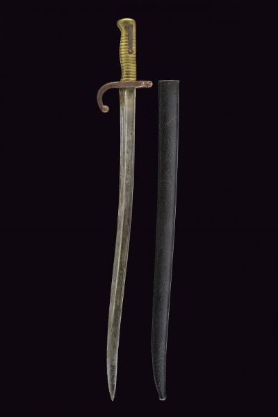 Baionetta Mod. 1866 Chassepot  - Asta La Collezione di Armi Antiche di un Gentiluomo Californiano - Associazione Nazionale - Case d'Asta italiane