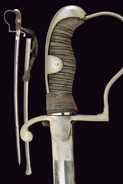 Sciabola da ufficiale  - Asta La Collezione di Armi Antiche di un Gentiluomo Californiano - Associazione Nazionale - Case d'Asta italiane