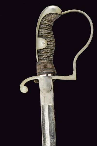 Sciabola da ufficiale  - Asta La Collezione di Armi Antiche di un Gentiluomo Californiano - Associazione Nazionale - Case d'Asta italiane