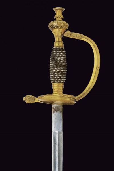 Spada da ufficiale di fanteria , vecchio tipo  - Asta La Collezione di Armi Antiche di un Gentiluomo Californiano - Associazione Nazionale - Case d'Asta italiane