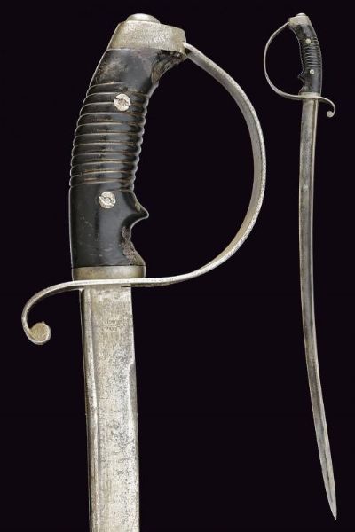 Sciabola da ufficiale di artiglieria Mod. 1889  - Asta La Collezione di Armi Antiche di un Gentiluomo Californiano - Associazione Nazionale - Case d'Asta italiane