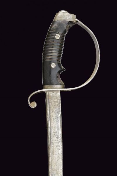 Sciabola da ufficiale di artiglieria Mod. 1889  - Asta La Collezione di Armi Antiche di un Gentiluomo Californiano - Associazione Nazionale - Case d'Asta italiane