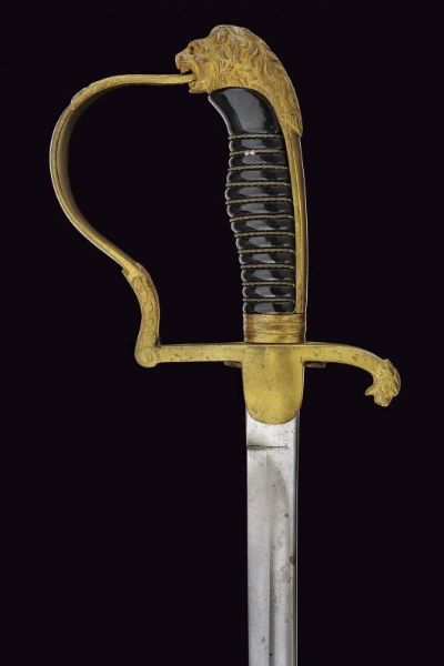 Sciabola da ufficiale  - Asta La Collezione di Armi Antiche di un Gentiluomo Californiano - Associazione Nazionale - Case d'Asta italiane
