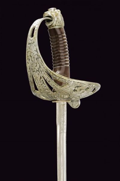 Sciabola da ufficiale  - Asta La Collezione di Armi Antiche di un Gentiluomo Californiano - Associazione Nazionale - Case d'Asta italiane