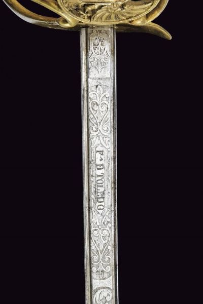 Sciabola da ufficiale  - Asta La Collezione di Armi Antiche di un Gentiluomo Californiano - Associazione Nazionale - Case d'Asta italiane