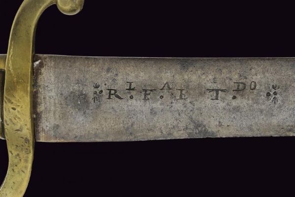 Sabre briquet  - Asta La Collezione di Armi Antiche di un Gentiluomo Californiano - Associazione Nazionale - Case d'Asta italiane