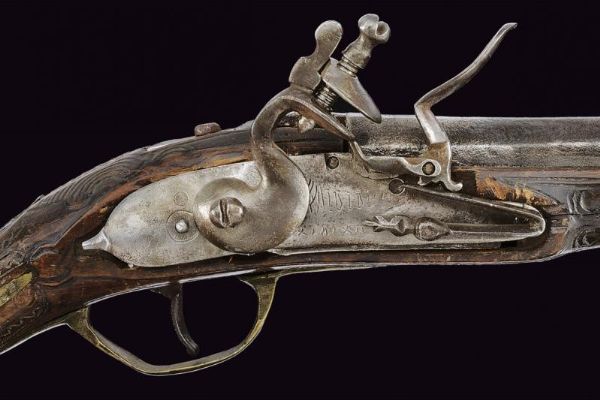 Pistola a pietra focaia  - Asta La Collezione di Armi Antiche di un Gentiluomo Californiano - Associazione Nazionale - Case d'Asta italiane