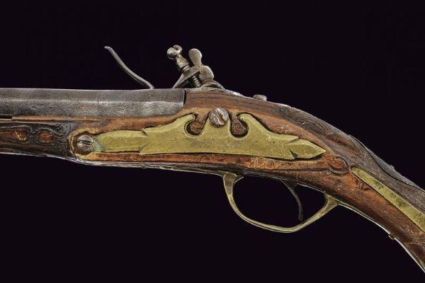 Pistola a pietra focaia  - Asta La Collezione di Armi Antiche di un Gentiluomo Californiano - Associazione Nazionale - Case d'Asta italiane