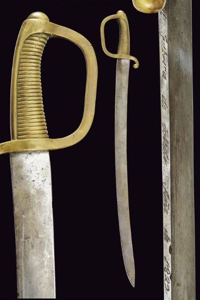 Sabre briquet  - Asta La Collezione di Armi Antiche di un Gentiluomo Californiano - Associazione Nazionale - Case d'Asta italiane