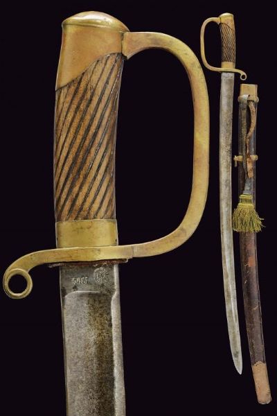 Shasqua da truppa dei dragoni  - Asta La Collezione di Armi Antiche di un Gentiluomo Californiano - Associazione Nazionale - Case d'Asta italiane