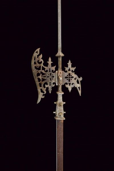 Alabarda in stile del XVII secolo  - Asta La Collezione di Armi Antiche di un Gentiluomo Californiano - Associazione Nazionale - Case d'Asta italiane