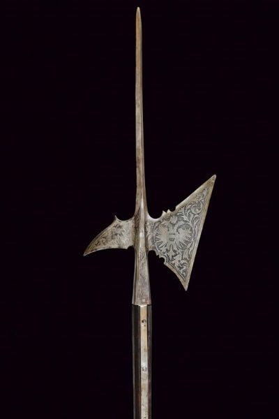 Alabarda incisa in stile del XVI secolo  - Asta La Collezione di Armi Antiche di un Gentiluomo Californiano - Associazione Nazionale - Case d'Asta italiane