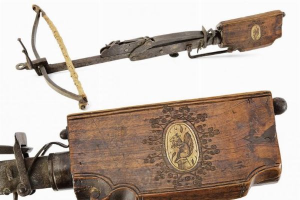 Balestra a pallottole  - Asta La Collezione di Armi Antiche di un Gentiluomo Californiano - Associazione Nazionale - Case d'Asta italiane