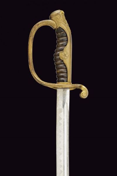 Spada ufficiale inferiore da parata  - Asta La Collezione di Armi Antiche di un Gentiluomo Californiano - Associazione Nazionale - Case d'Asta italiane