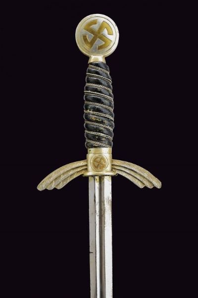Spada da ufficiale di aviazione  - Asta La Collezione di Armi Antiche di un Gentiluomo Californiano - Associazione Nazionale - Case d'Asta italiane