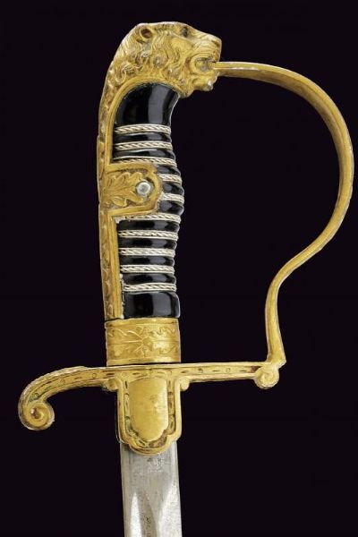 Sciabola da ufficiale dell'esercito  - Asta La Collezione di Armi Antiche di un Gentiluomo Californiano - Associazione Nazionale - Case d'Asta italiane