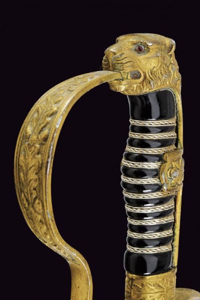 Sciabola da ufficiale dell'esercito  - Asta La Collezione di Armi Antiche di un Gentiluomo Californiano - Associazione Nazionale - Case d'Asta italiane