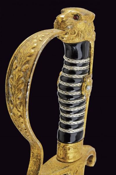 Sciabola da ufficiale dell'esercito  - Asta La Collezione di Armi Antiche di un Gentiluomo Californiano - Associazione Nazionale - Case d'Asta italiane