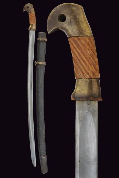 Shasqua militare  mod. 1881 con fodero  - Asta La Collezione di Armi Antiche di un Gentiluomo Californiano - Associazione Nazionale - Case d'Asta italiane