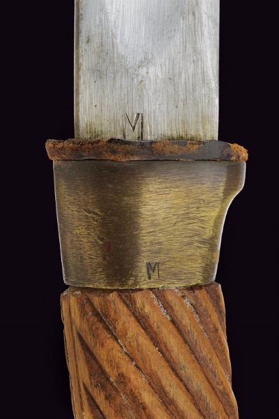 Shasqua militare  mod. 1881 con fodero  - Asta La Collezione di Armi Antiche di un Gentiluomo Californiano - Associazione Nazionale - Case d'Asta italiane