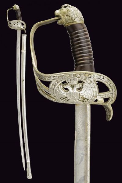 Sciabola da ufficiale  - Asta La Collezione di Armi Antiche di un Gentiluomo Californiano - Associazione Nazionale - Case d'Asta italiane