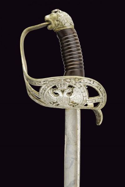 Sciabola da ufficiale  - Asta La Collezione di Armi Antiche di un Gentiluomo Californiano - Associazione Nazionale - Case d'Asta italiane