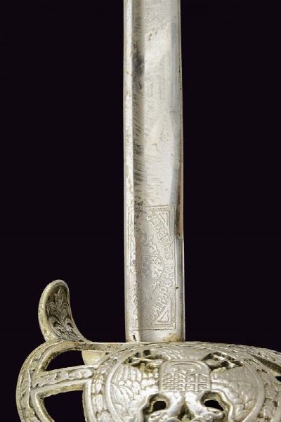 Sciabola da ufficiale  - Asta La Collezione di Armi Antiche di un Gentiluomo Californiano - Associazione Nazionale - Case d'Asta italiane