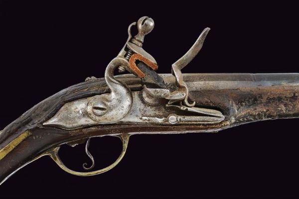 Pistola a pietra focaia  - Asta La Collezione di Armi Antiche di un Gentiluomo Californiano - Associazione Nazionale - Case d'Asta italiane