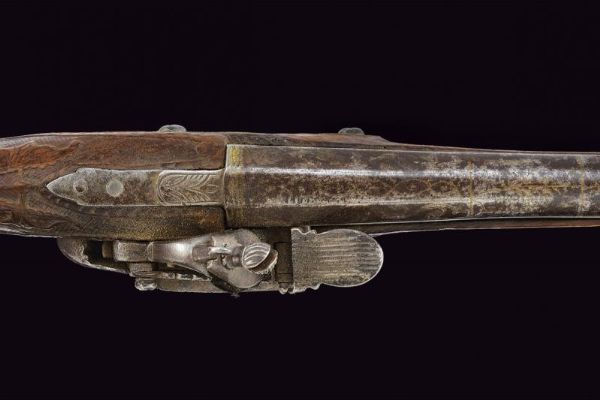 Pistola a pietra focaia alla morlacca  - Asta La Collezione di Armi Antiche di un Gentiluomo Californiano - Associazione Nazionale - Case d'Asta italiane