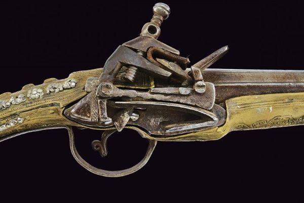 Pistola a pietra focaia alla morlacca  - Asta La Collezione di Armi Antiche di un Gentiluomo Californiano - Associazione Nazionale - Case d'Asta italiane