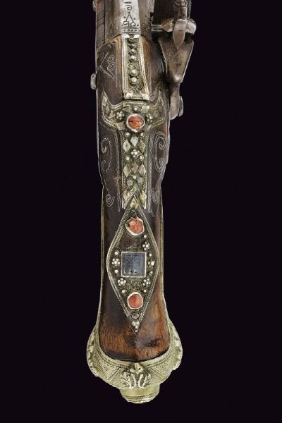 Pistola a pietra focaia  - Asta La Collezione di Armi Antiche di un Gentiluomo Californiano - Associazione Nazionale - Case d'Asta italiane