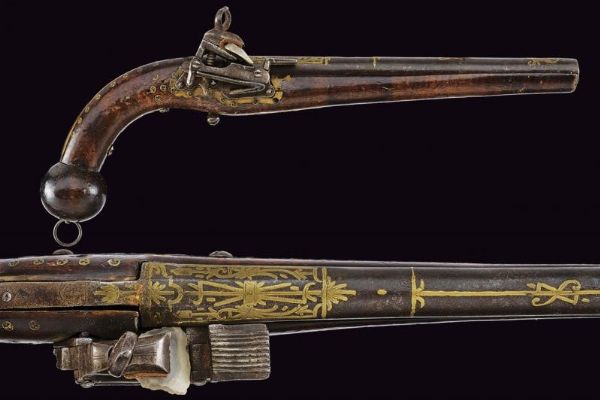Pistola alla micheletta  - Asta La Collezione di Armi Antiche di un Gentiluomo Californiano - Associazione Nazionale - Case d'Asta italiane
