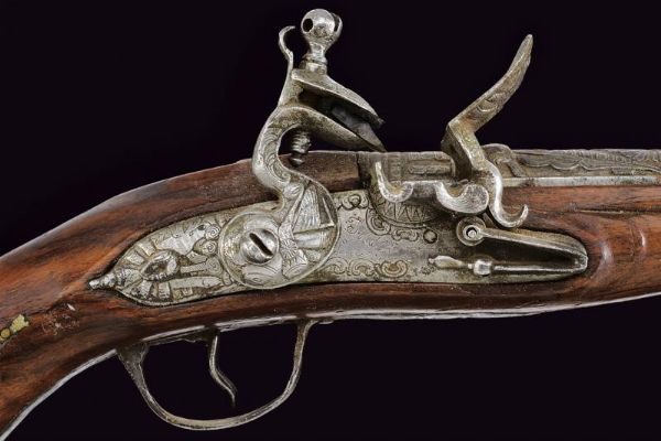 Pistola a pietra focaia  - Asta La Collezione di Armi Antiche di un Gentiluomo Californiano - Associazione Nazionale - Case d'Asta italiane