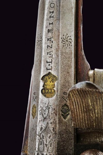 Pistola a pietra focaia  - Asta La Collezione di Armi Antiche di un Gentiluomo Californiano - Associazione Nazionale - Case d'Asta italiane