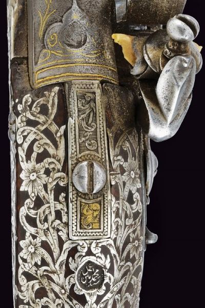 Bella pistola con fornimenti in argento  - Asta La Collezione di Armi Antiche di un Gentiluomo Californiano - Associazione Nazionale - Case d'Asta italiane