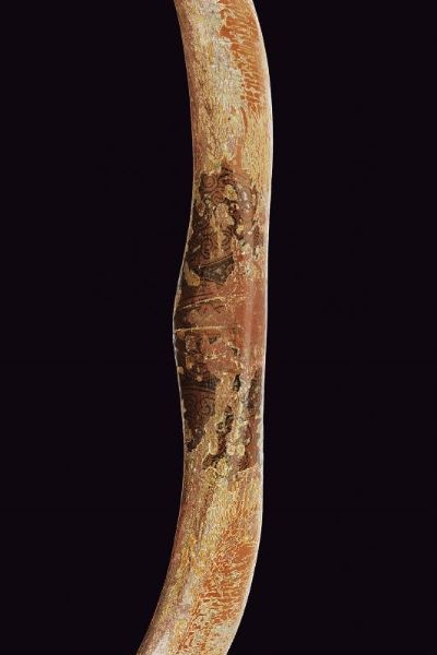Raro arco dipinto a mano  - Asta La Collezione di Armi Antiche di un Gentiluomo Californiano - Associazione Nazionale - Case d'Asta italiane