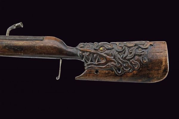 Carabina a miccia composita  - Asta La Collezione di Armi Antiche di un Gentiluomo Californiano - Associazione Nazionale - Case d'Asta italiane