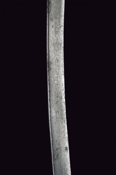 Yatagan con impugnatura in argento  - Asta La Collezione di Armi Antiche di un Gentiluomo Californiano - Associazione Nazionale - Case d'Asta italiane