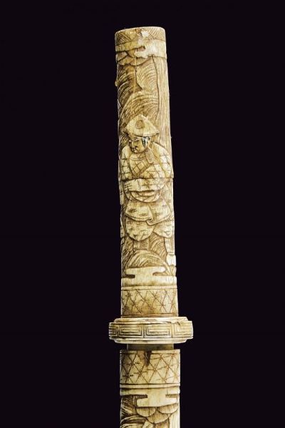 Wakizashi con montatura in osso  - Asta La Collezione di Armi Antiche di un Gentiluomo Californiano - Associazione Nazionale - Case d'Asta italiane