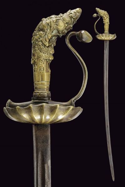 Interessante sciabola  - Asta La Collezione di Armi Antiche di un Gentiluomo Californiano - Associazione Nazionale - Case d'Asta italiane