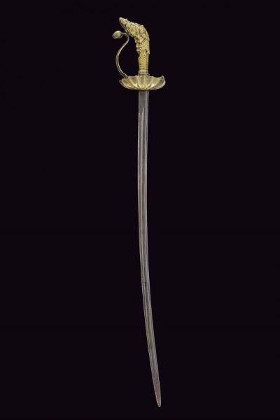 Interessante sciabola  - Asta La Collezione di Armi Antiche di un Gentiluomo Californiano - Associazione Nazionale - Case d'Asta italiane