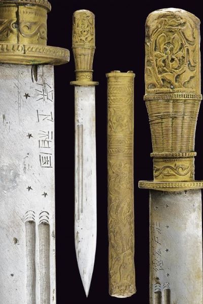 Daga con fodero  - Asta La Collezione di Armi Antiche di un Gentiluomo Californiano - Associazione Nazionale - Case d'Asta italiane