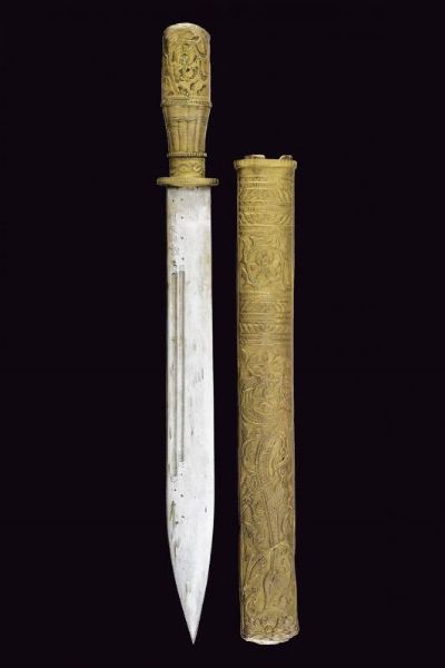 Daga con fodero  - Asta La Collezione di Armi Antiche di un Gentiluomo Californiano - Associazione Nazionale - Case d'Asta italiane
