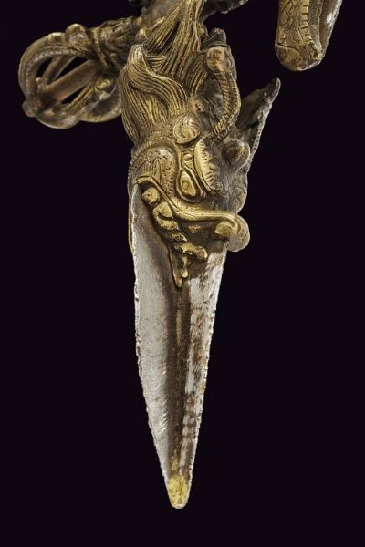 Interessante phurbu con kartika  - Asta La Collezione di Armi Antiche di un Gentiluomo Californiano - Associazione Nazionale - Case d'Asta italiane