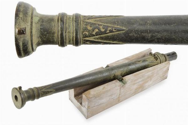 Lantaka in bronzo  - Asta La Collezione di Armi Antiche di un Gentiluomo Californiano - Associazione Nazionale - Case d'Asta italiane