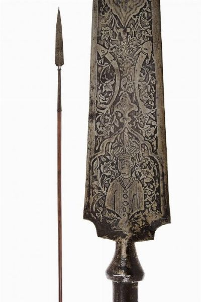 Lancia incisa  - Asta La Collezione di Armi Antiche di un Gentiluomo Californiano - Associazione Nazionale - Case d'Asta italiane