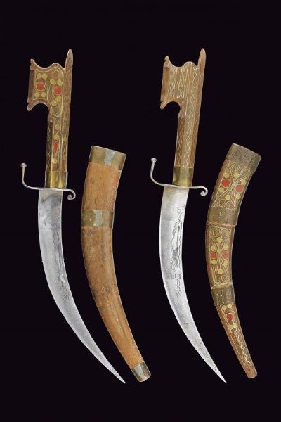 Paio di pugnali  - Asta La Collezione di Armi Antiche di un Gentiluomo Californiano - Associazione Nazionale - Case d'Asta italiane