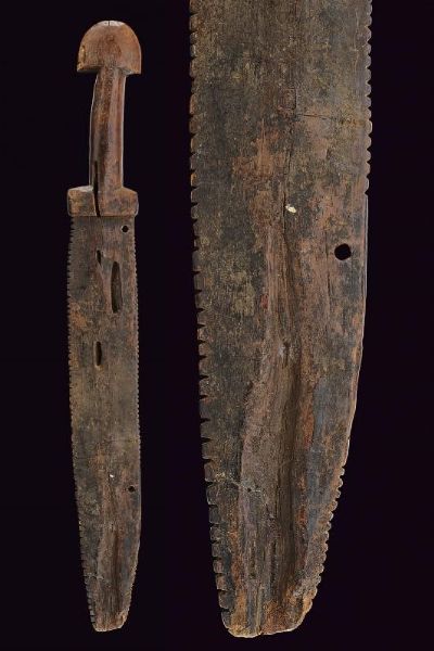 Spada cerimoniale di legno  - Asta La Collezione di Armi Antiche di un Gentiluomo Californiano - Associazione Nazionale - Case d'Asta italiane