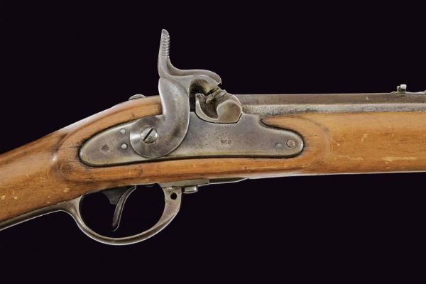 Fucile a luminello convertito ad uso civile  - Asta La Collezione di Armi Antiche di un Gentiluomo Californiano - Associazione Nazionale - Case d'Asta italiane