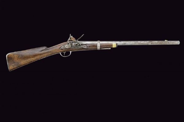 Fucile composito a pietra focaia  - Asta La Collezione di Armi Antiche di un Gentiluomo Californiano - Associazione Nazionale - Case d'Asta italiane